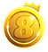 BK8 Gold VIP Badge